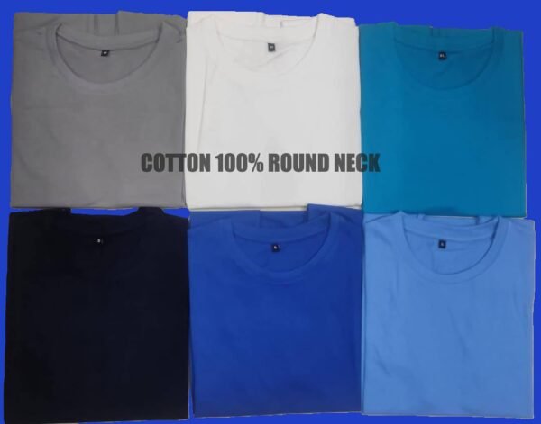 100% COTTON KNITTED ROUND NECK